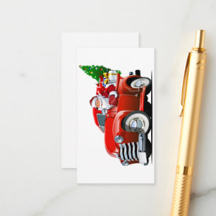 Cartoon greeting Christmas card