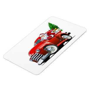 Cartoon greeting Christmas card Magnet