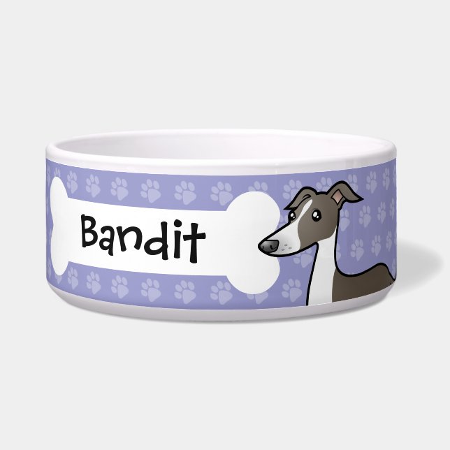 Cartoon Greyhound / Whippet / Italian Greyhound (Front)