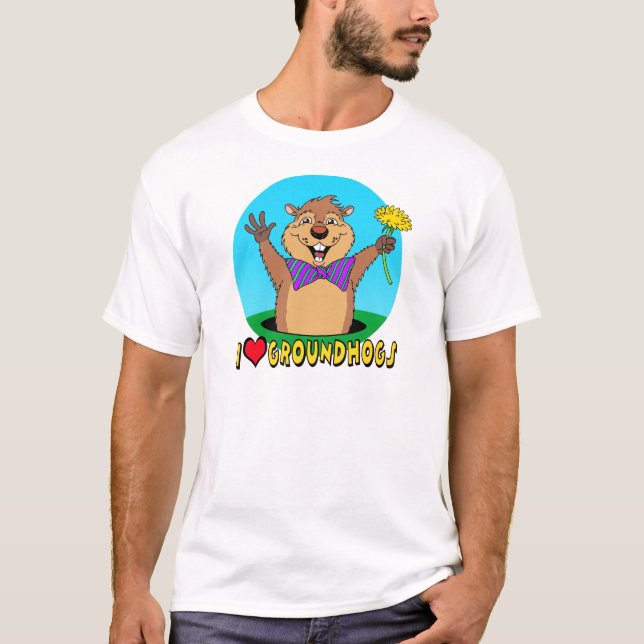 Cartoon Groundhog T-Shirt (Front)