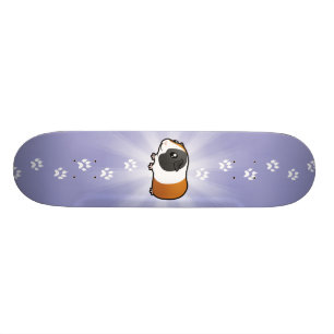 Cartoon Guinea Pig (smooth hair) Skateboard
