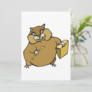 Cartoon Hamster Invitation