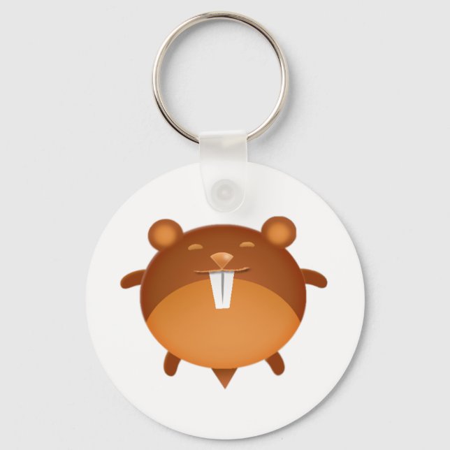 Cartoon Hamster Key Ring (Front)