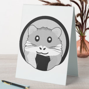 Cartoon Hamster Scarfed Joy