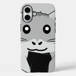 Cartoon Hamster Scarfed Joy iPhone 16 Plus Case