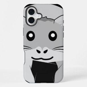 Cartoon Hamster Scarfed Joy iPhone 16 Plus Case