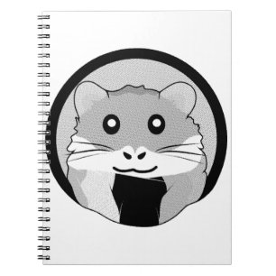 Cartoon Hamster Scarfed Joy Notebook