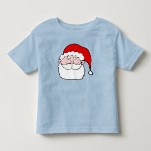 Cartoon Happy Santa Head Toddler T-Shirt