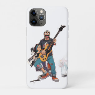 Cartoon Hardcore Punk Band – High-Energy Animated  iPhone 11 Pro Case