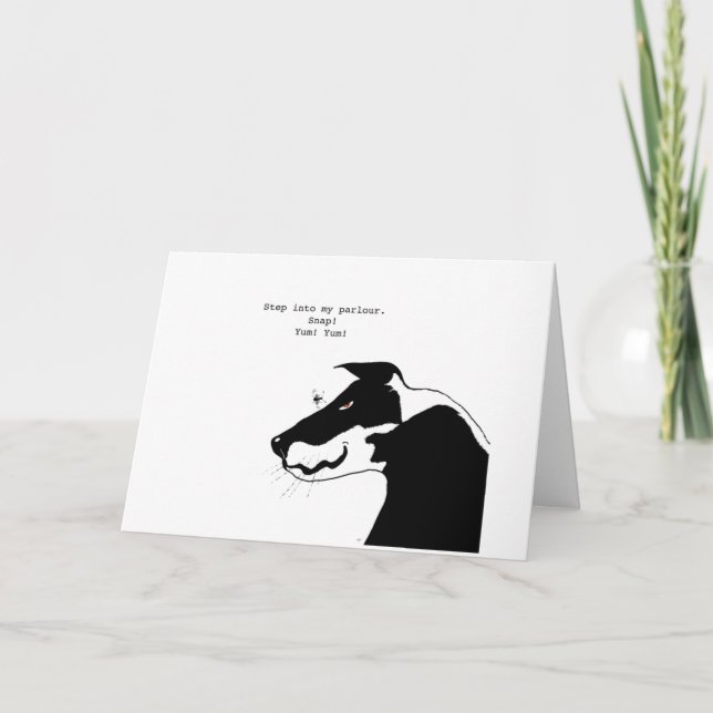 Cartoon Harry and the Fly Greeting Card (Front)