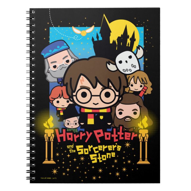 Cartoon Harry Potter and the Sorcerer's Stone Notebook (Front)