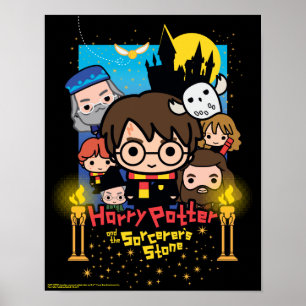 Cartoon Harry Potter and the Sorcerer's Stone Poster