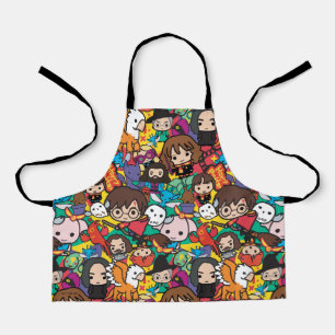 Cartoon Harry Potter Character Toss Pattern Apron