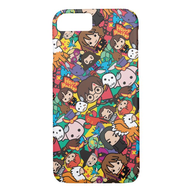 Cartoon Harry Potter Character Toss Pattern Case-Mate iPhone Case (Back)