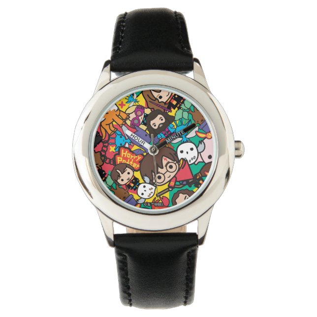 Cartoon Harry Potter Character Toss Pattern Watch (Front)