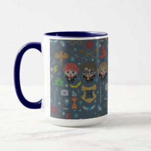 Cartoon Harry Potter Cross-Stitch Collage Mug