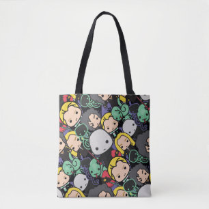 Cartoon Harry Potter Death Eaters Toss Pattern Tote Bag