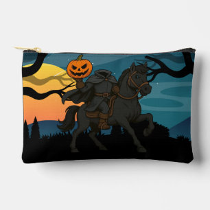 cartoon Headless Horseman Halloween/Autumn Accessory Pouch