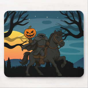 cartoon Headless Horseman Halloween/Autumn Mouse Pad