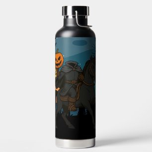 cartoon Headless Horseman Halloween/Autumn Water Bottle