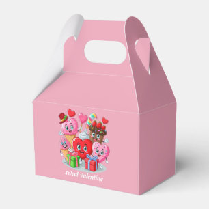 Cartoon Heart & Sweet friends valentine's day Favour Box