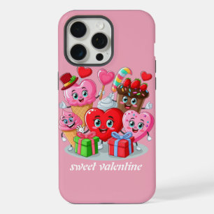 Cartoon Heart & Sweet friends valentine's day iPhone 15 Pro Max Case