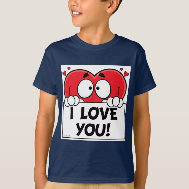 Cartoon heart  T-Shirt (Front)