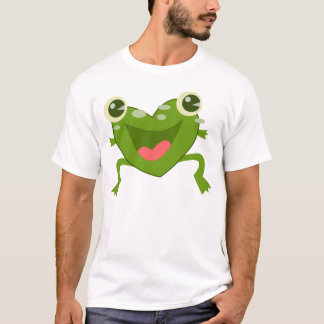 Cartoon Hearts Frog T-Shirt