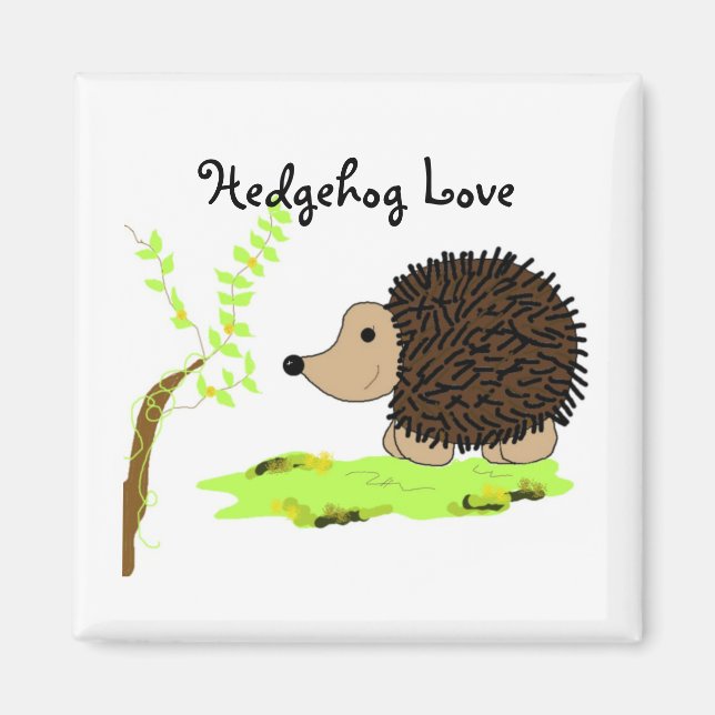 Cartoon Hedgehog Magnet (Front)