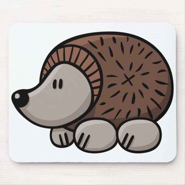 Cartoon Hedgehog Mouse Pad (Front)