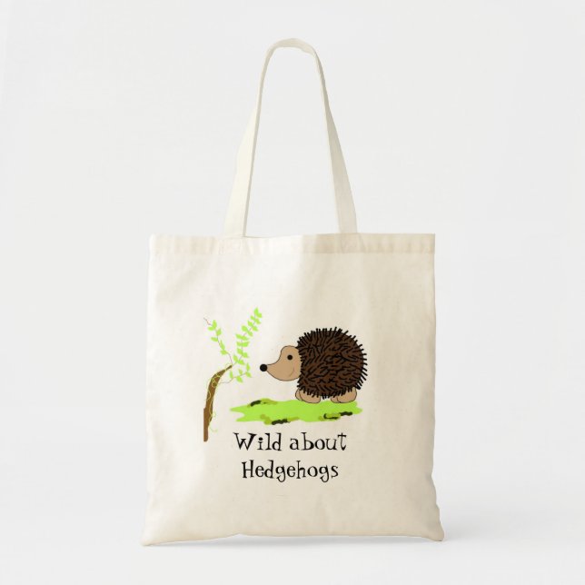 Cartoon Hedgehog Tote Bag (Front)