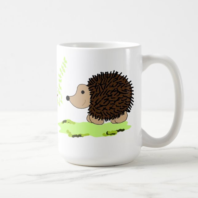 Cartoon Hedgehogs Coffee Mug (Right)