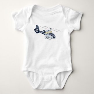 Cartoon Helicopter Baby Bodysuit