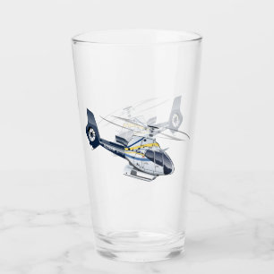Cartoon Helicopter Glass