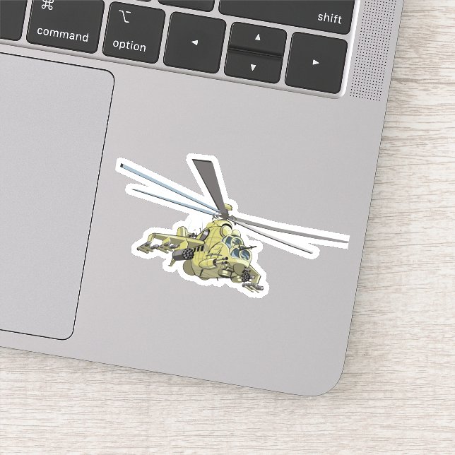 Cartoon Helicopter "Hind" (Detail)