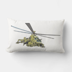 Cartoon Helicopter "Hind" Lumbar Cushion