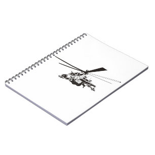 Cartoon Helicopter "Hind" Notebook