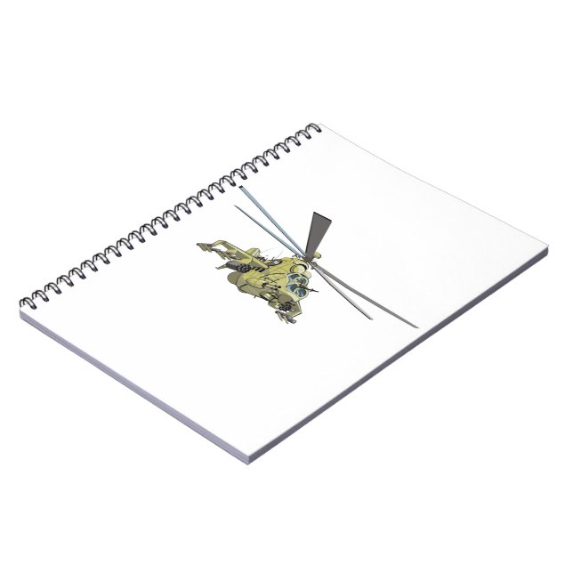 Cartoon Helicopter "Hind" Notebook (Left Side)
