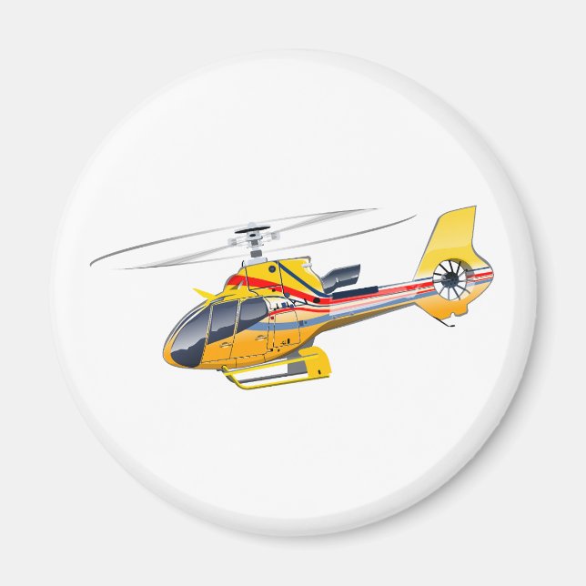 Cartoon Helicopter Magnet (Front)