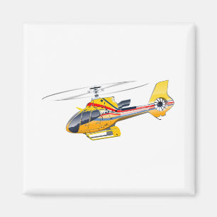 Cartoon Helicopter Magnet