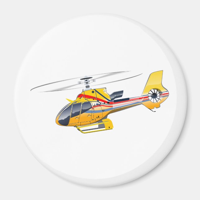 Cartoon Helicopter Magnet (Front)