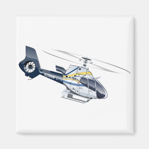 Cartoon Helicopter Magnet