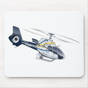 Cartoon Helicopter Mouse Pad