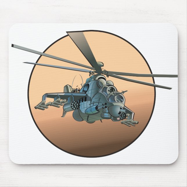 Cartoon helicopter mouse pad (Front)