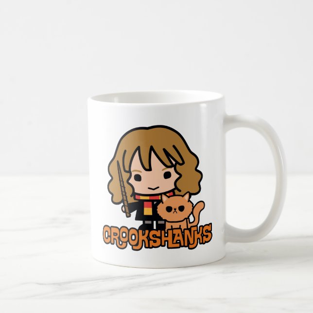 Cartoon Hermione and Crookshanks Coffee Mug (Right)