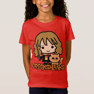 Cartoon Hermione and Crookshanks T-Shirt