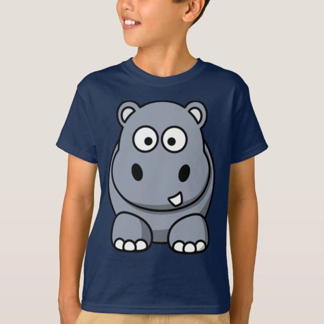 Cartoon Hippo Tee (Front)