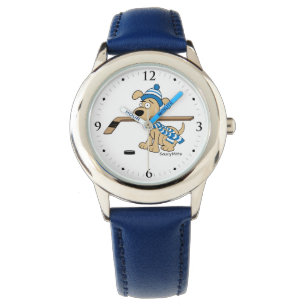 Cartoon Hockey Dog Watch