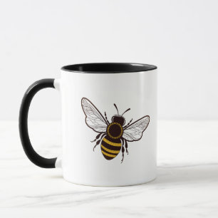 Cartoon Honey Bee Flying Mug