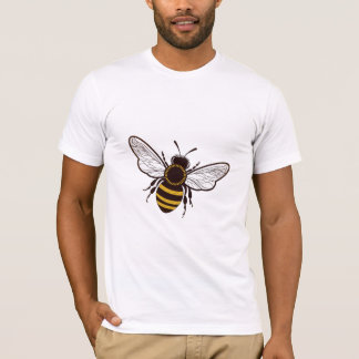 Cartoon Honey Bee Flying  T-Shirt